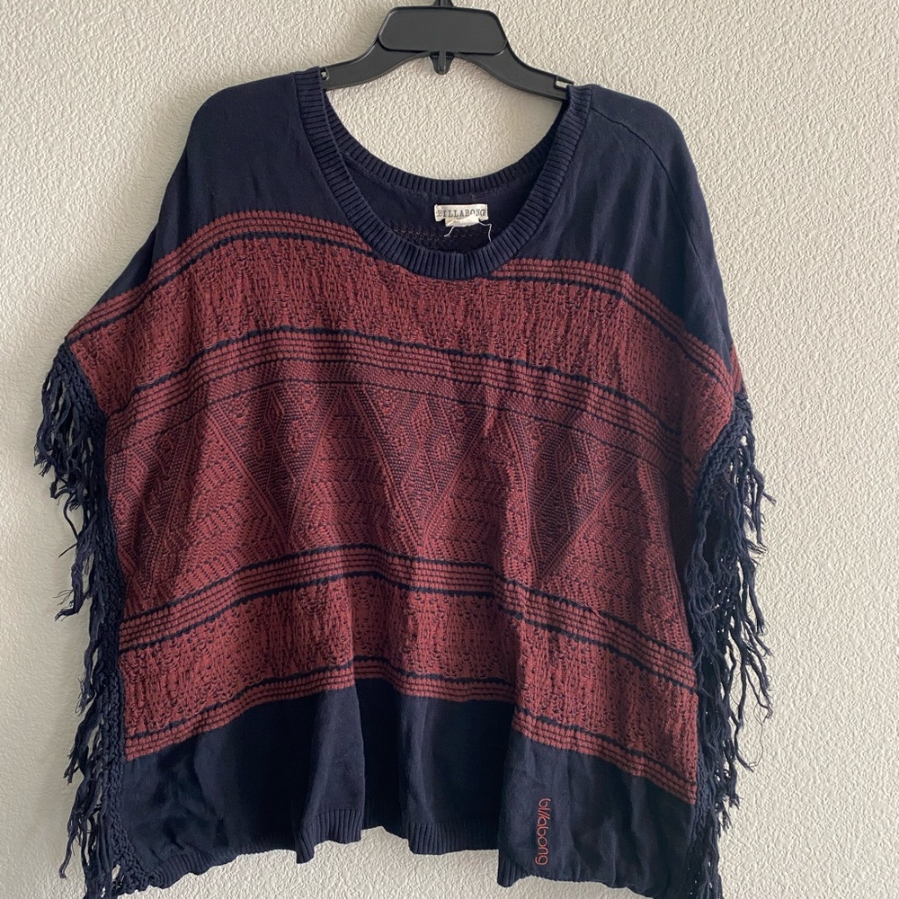 Billabong m/l distressed beach throw shirt